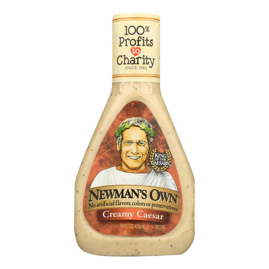 Newman's Own Caesar Dressing - Creamy - Case Of 6 - 16 Fl Oz.