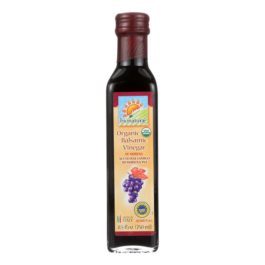 Bionaturae Balsamic Vinegar - Gluten Free - Case Of 12 - 8.5 Fl Oz.