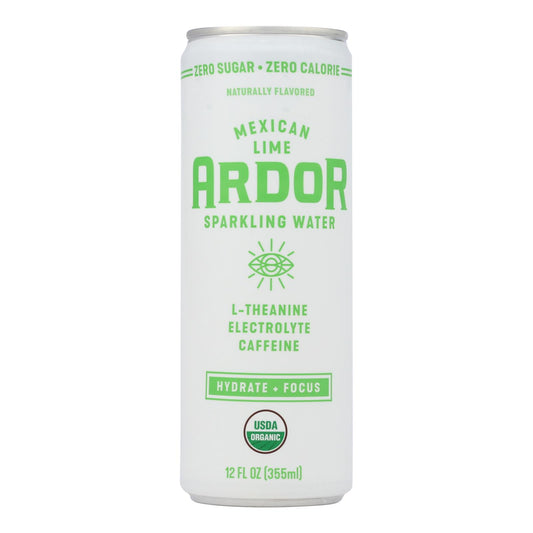 Ardor Sparkling Water - Sparkling Water Mexcn Lime - Case Of 12-12 Fz