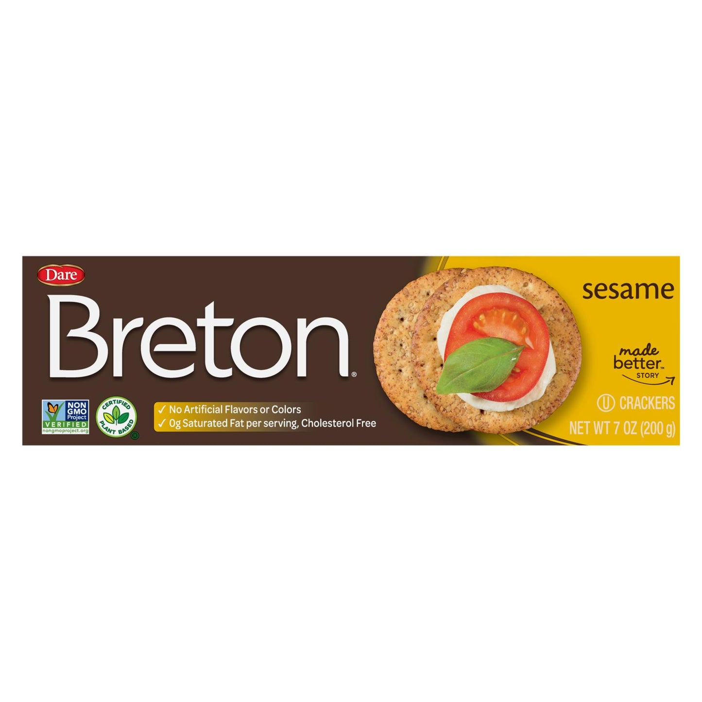 Breton/dare - Crackers Sesame - Case Of 12-7 Oz