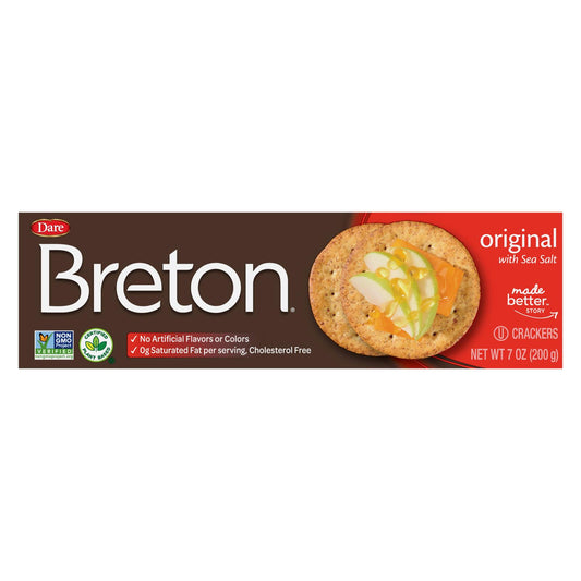 Breton/dare - Crackers Original - Case Of 12-7 Oz