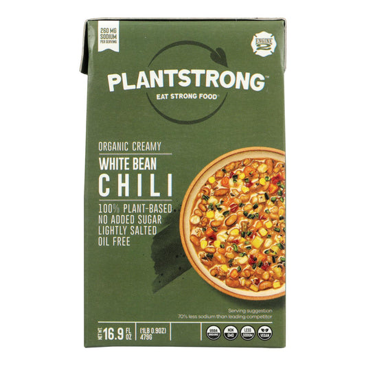 Plantstrong - Chili Creamy White Bean - Case Of 6-16.9 Fz