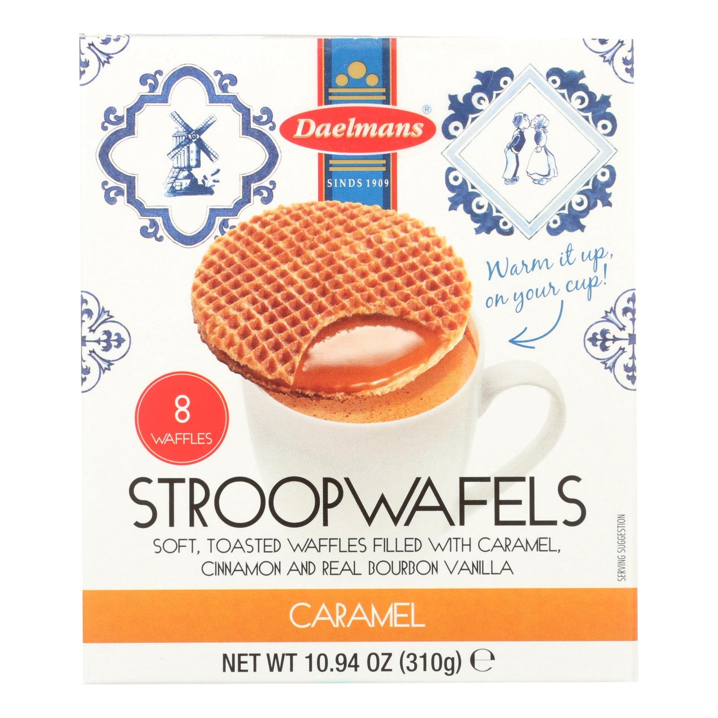 Daelmans, Stroop Wafels, Caramel - Case Of 8 - 10.94 Oz