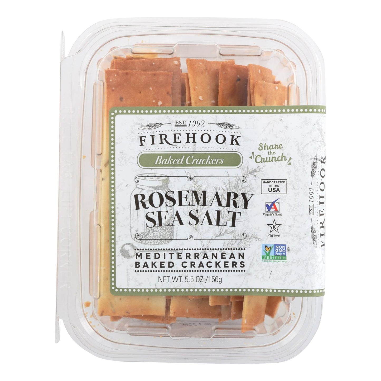 Firehook - Cracker Rosemry Sea Salt - Case Of 8-5.5 Oz