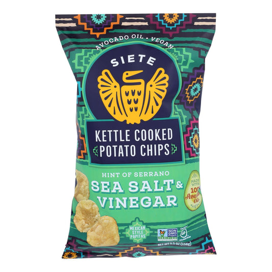 Siete - Ktl/chp Srano Sea Salt Vinegar - Case Of 6-5.5 Oz