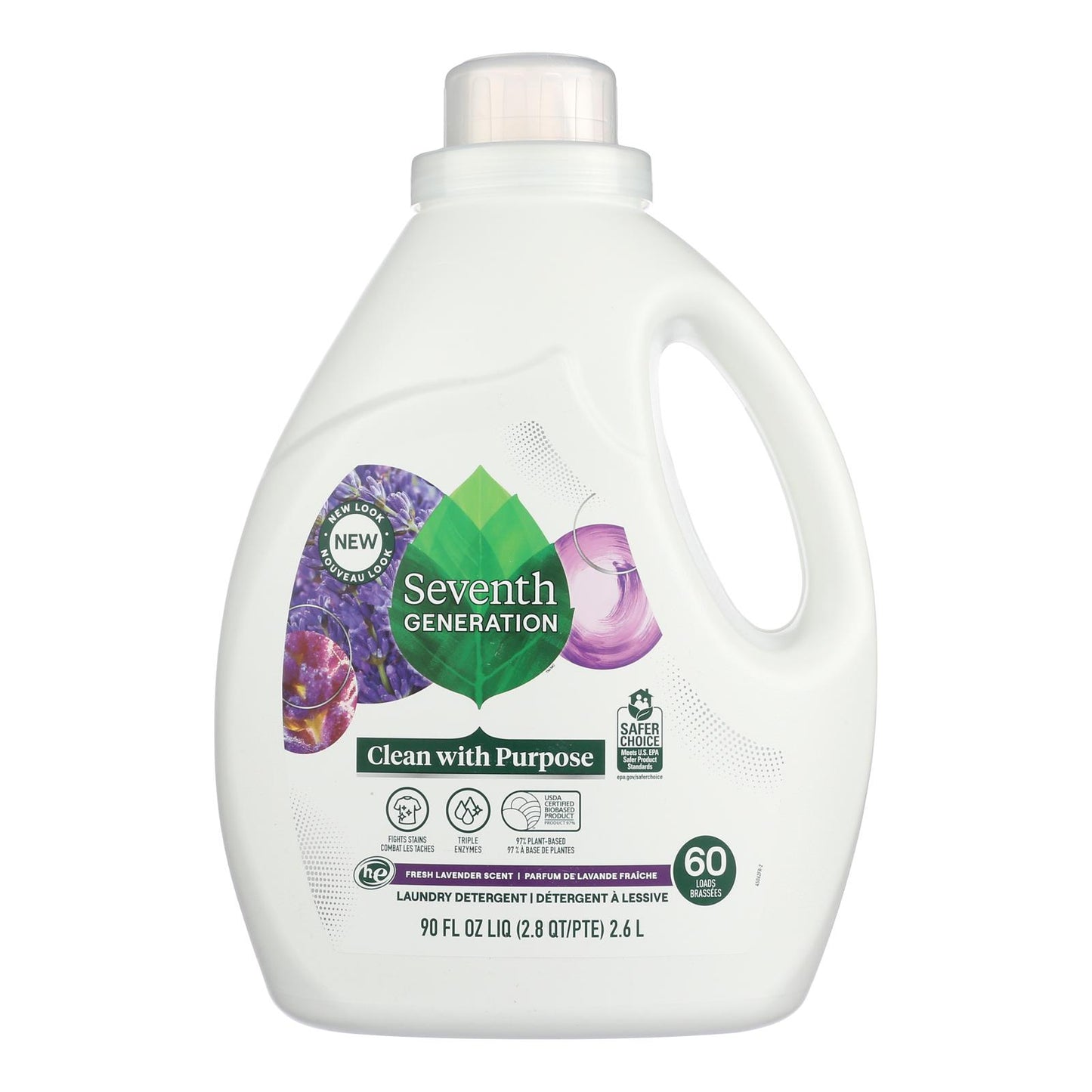 Seventh Generation - Liquid Laundry Lavender - Case Of 4-90 Fz