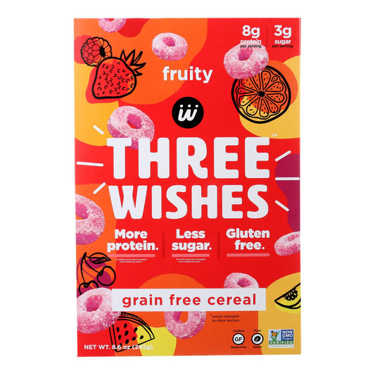 Three Wishes - Cereal Fruity Gluten Free - Case Of 6-8.6 Oz