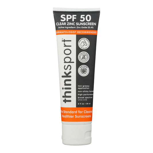 Thinksport - Snscrn Clear Zinc Spf50 - 1 Each -3 Fz