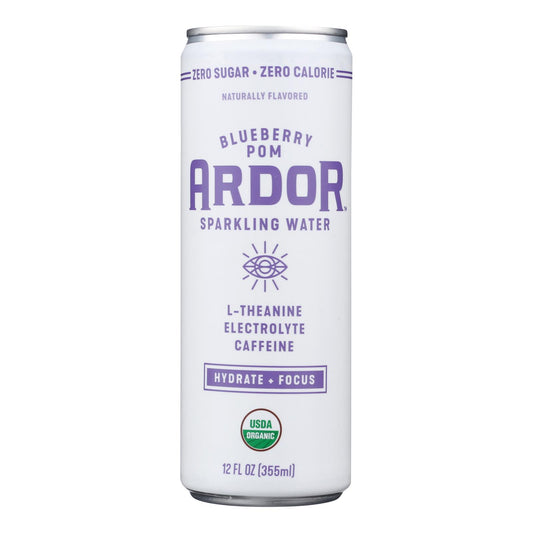 Ardor Sparkling Water - Spk Water Blby Pom Enrg - Case Of 12-12 Fz