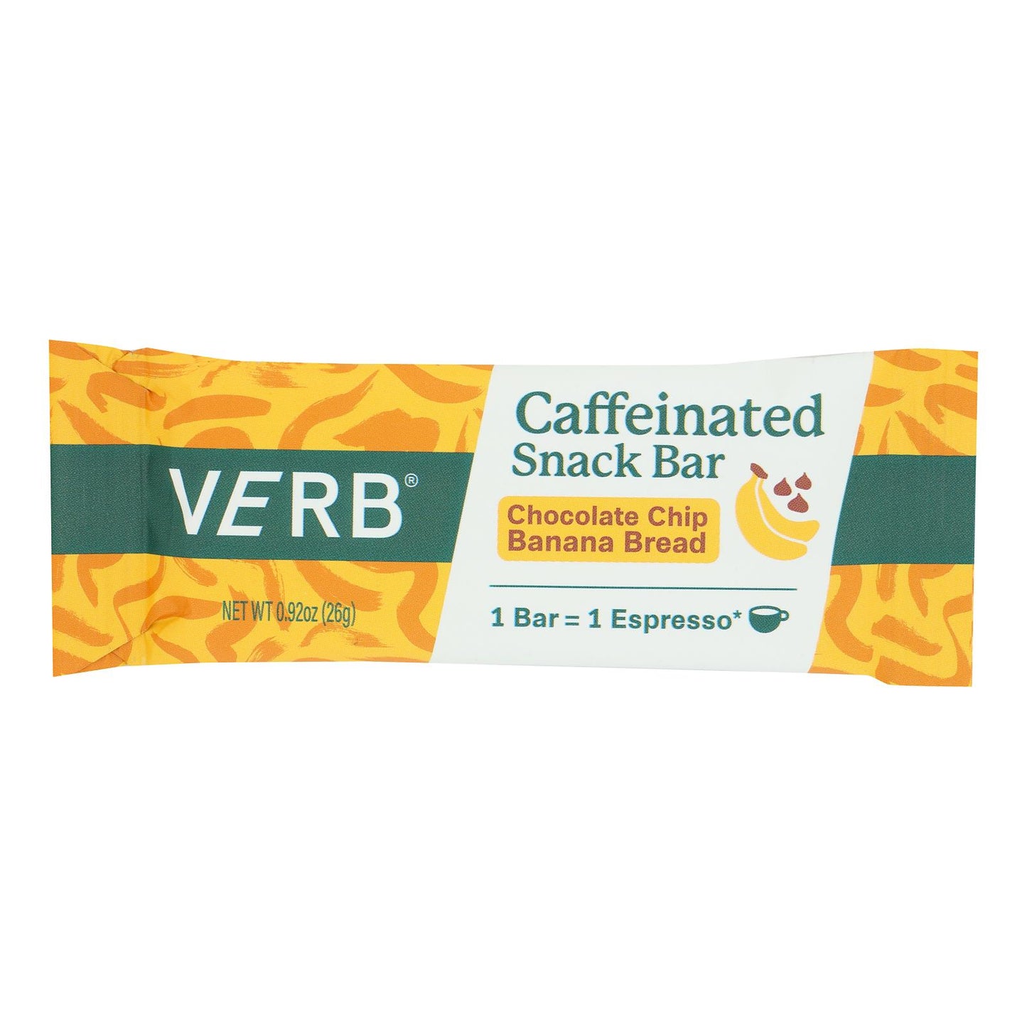 Verb Energy - Energy Bar Cchip Ban Brd - Case Of 16-.92 Oz