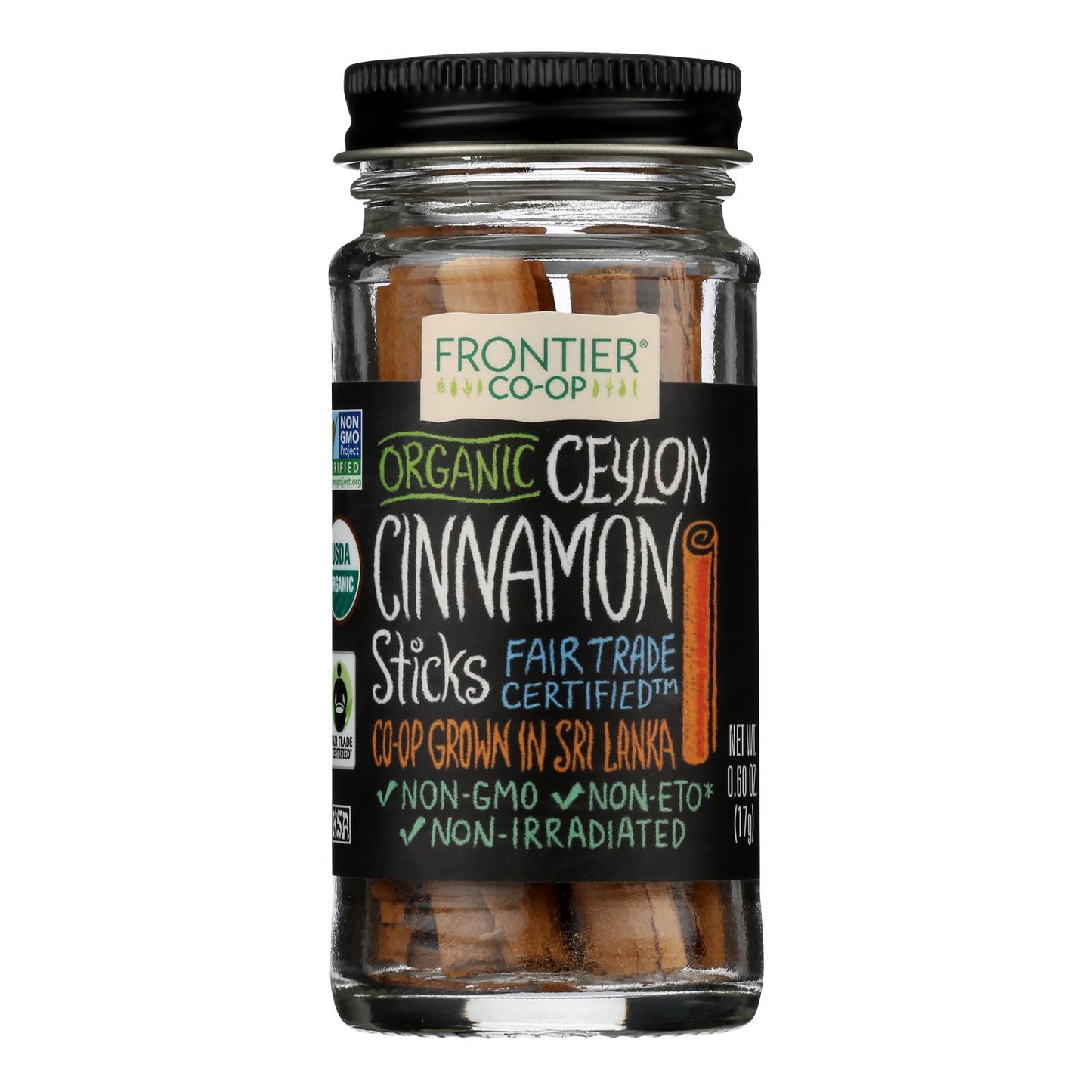 Frontier Natural Products Coop - Cinnamon Sticks Ceylon - 1 Each -.60 Oz