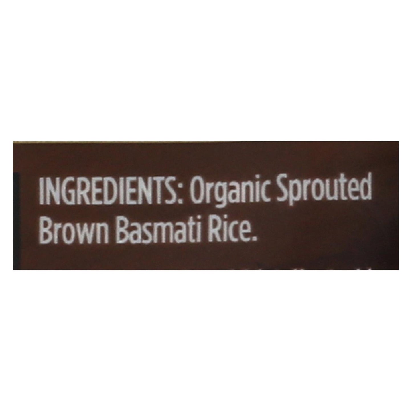 Lundberg Family Farms Sprouted Brown Basmati Rice - Case Of 6 - 1 Lb.