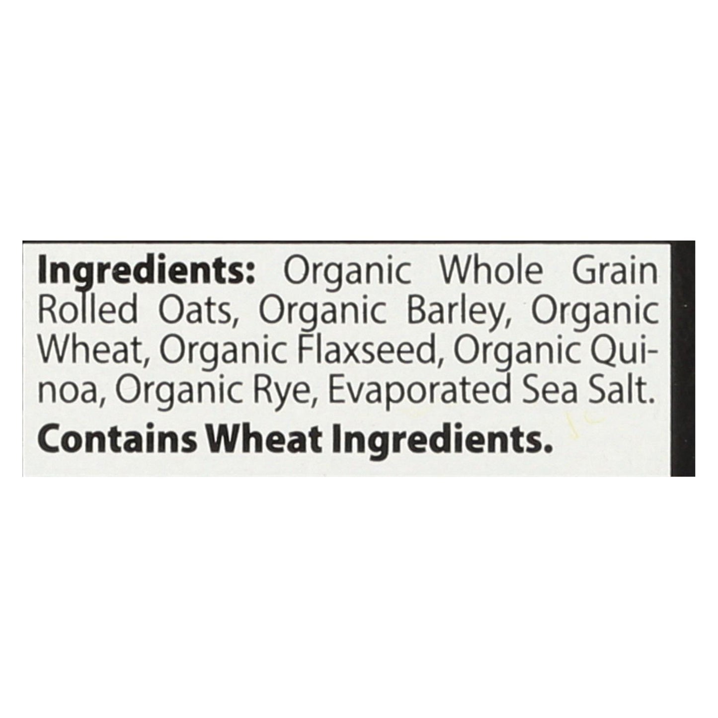 Better Oats Organic Instant Multigrain Hot Cereal - Bare - Case Of 6 - 11.8 Oz.