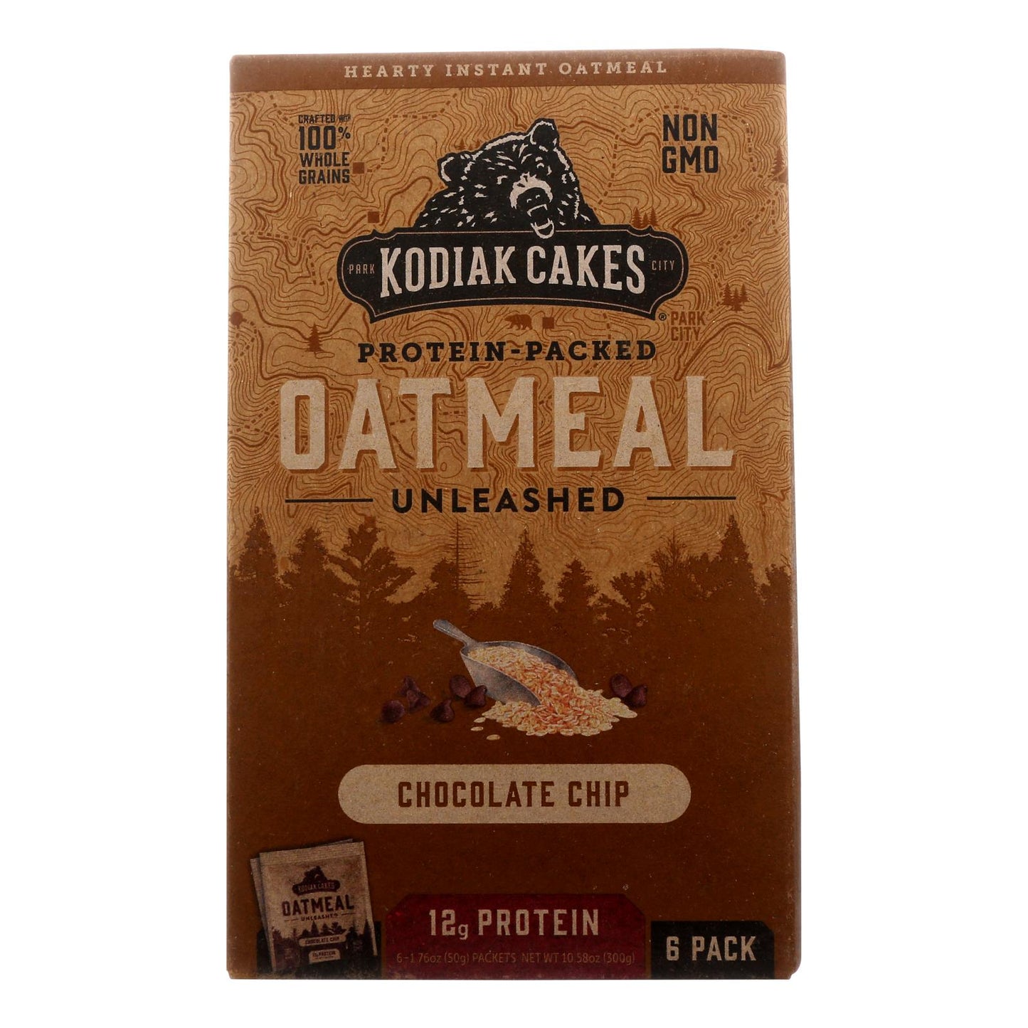 Kodiak Cakes - Oatmeal Choc Chip Packets - Cs Of 6-6/1.76oz