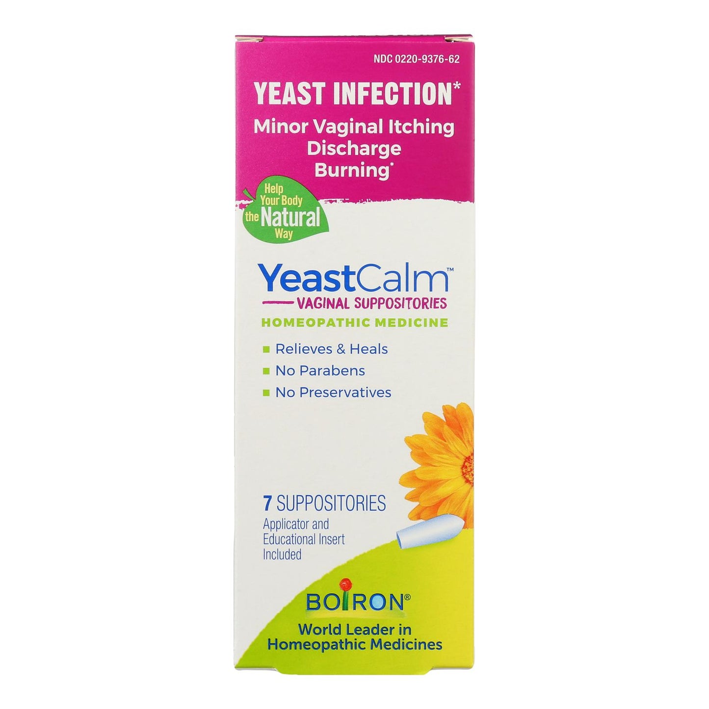 Boiron - Yeastcalm Suppositories - 1 Each-7 Ct