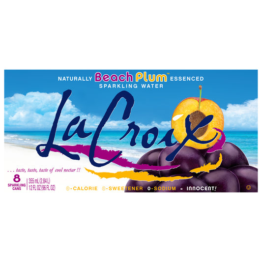 Lacroix - Sparkling Water Beach Plum - Case Of 3-8/12 Fz