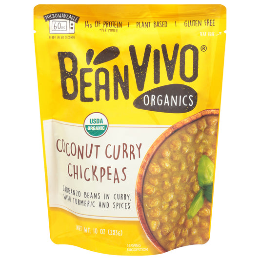 Bean Vivo - Chickpeas Coconut Curry - Case Of 6-10 Oz