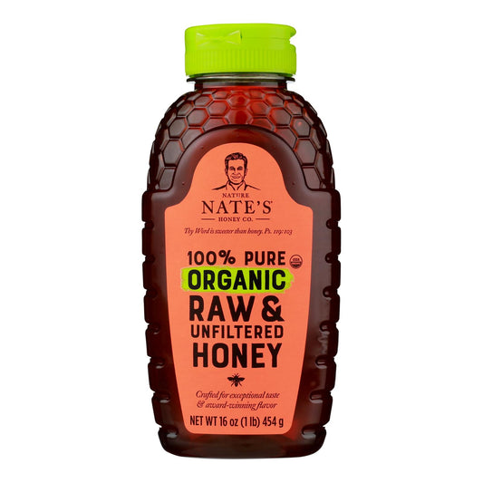 Nature Nate's - Honey Raw Unfiltered - Case Of 6-16 Oz