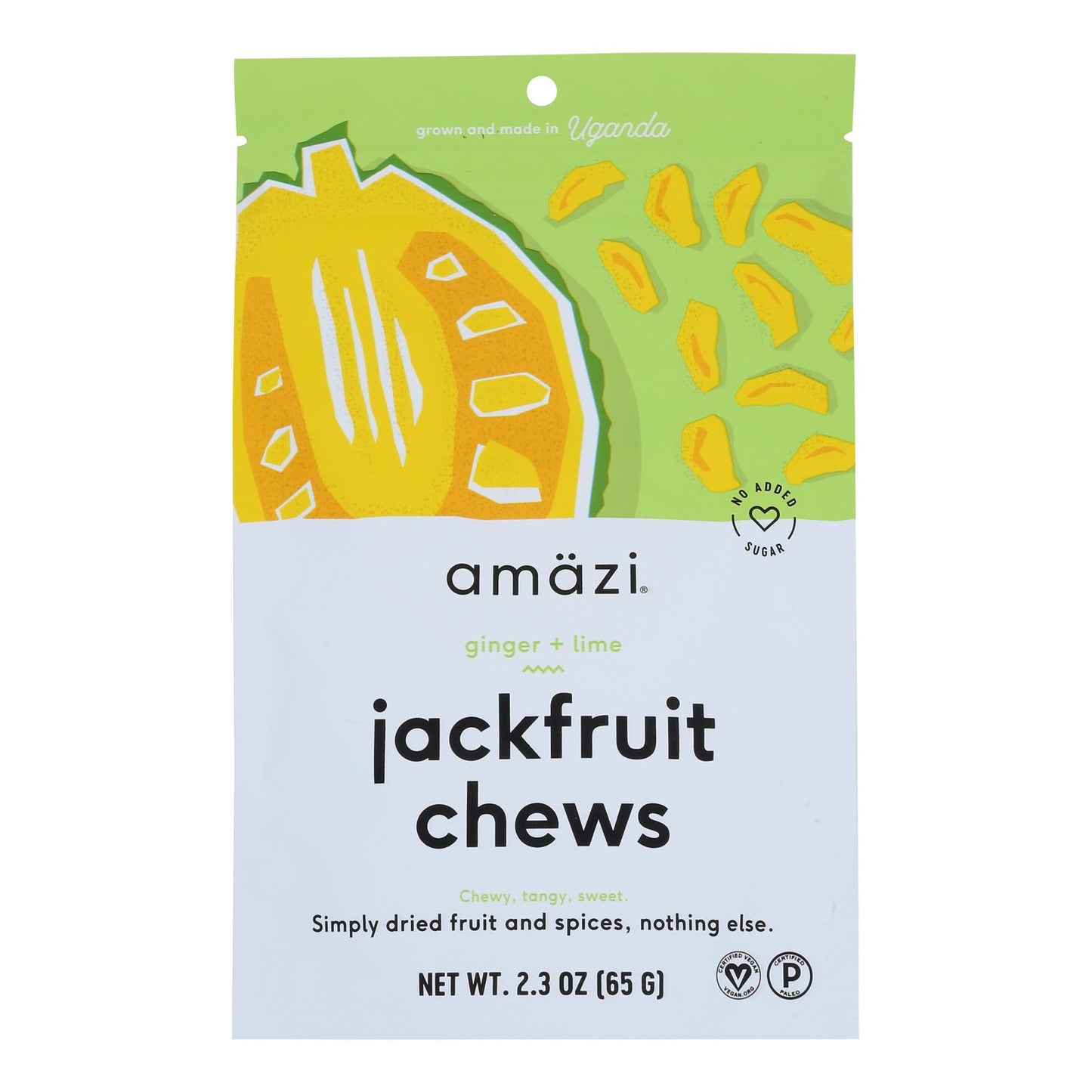 Amazi Foods - Jackfruit Chws Ginger Lime - Case Of 6-2.3 Oz