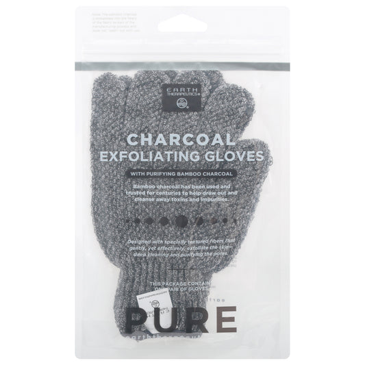 Earth Therapeutics - Exfol Glove Charcoal - 1 Each - .125 Oz