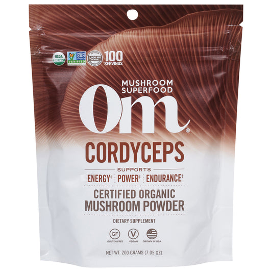 Om - Cordyceps Organic Powder 200grm - 1 Each -7.05 Oz