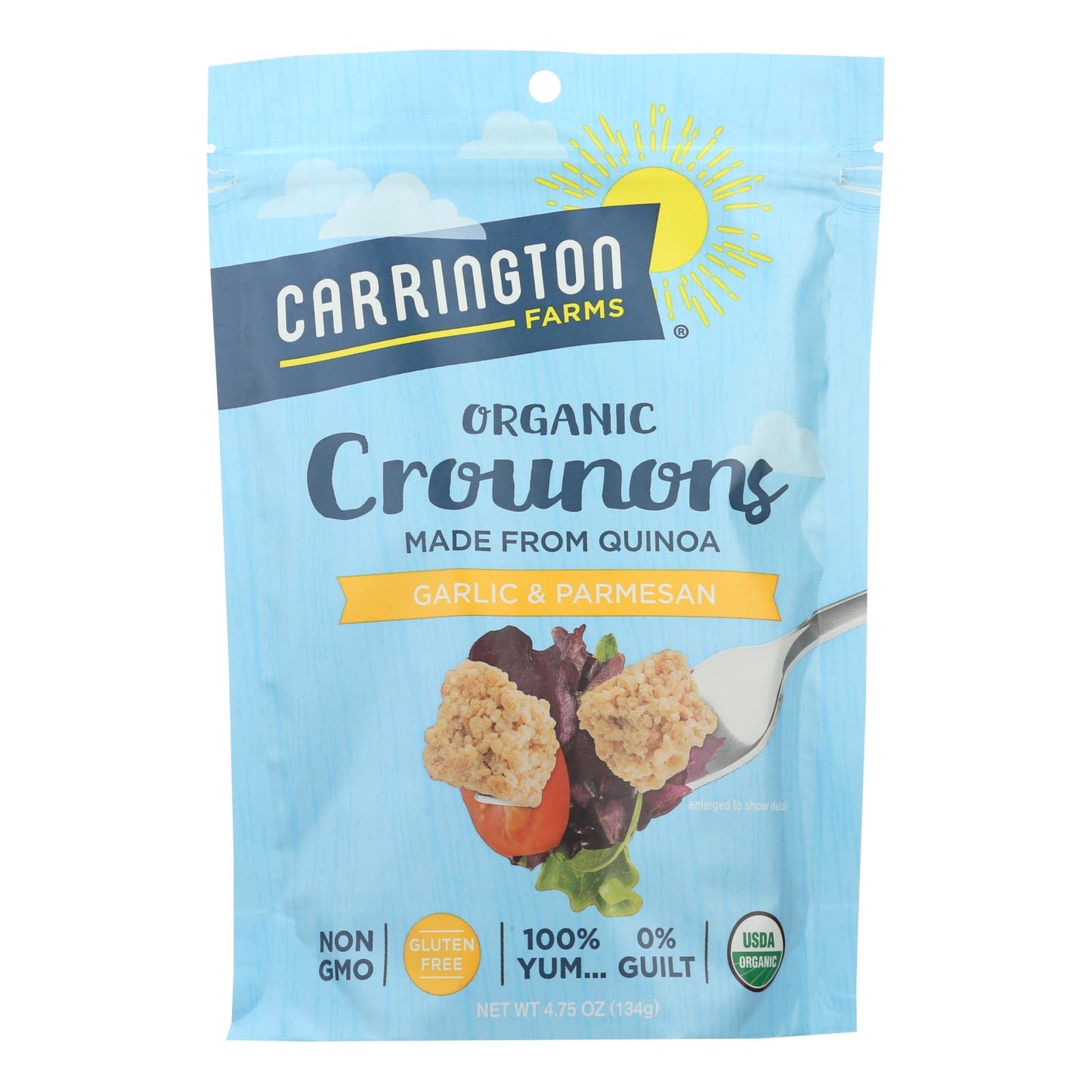 Carrington Farms® Organic Crounons Garlic & Parmesan - Case Of 6 - 4.75 Oz