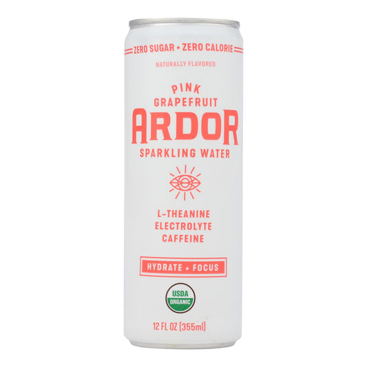 Ardor Sparkling Water - Sparkling Water Pink Grpft - Case Of 12-12 Fz