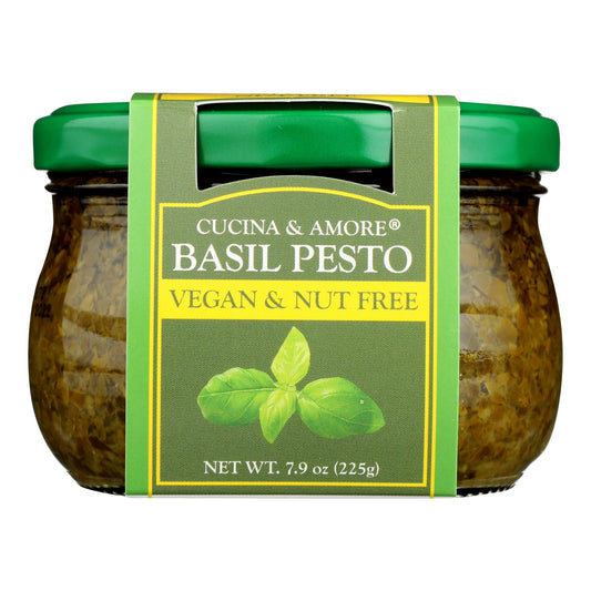 Cucina & Amore - Pesto Basil Vegn&nut Free - Case Of 6-7.9 Oz