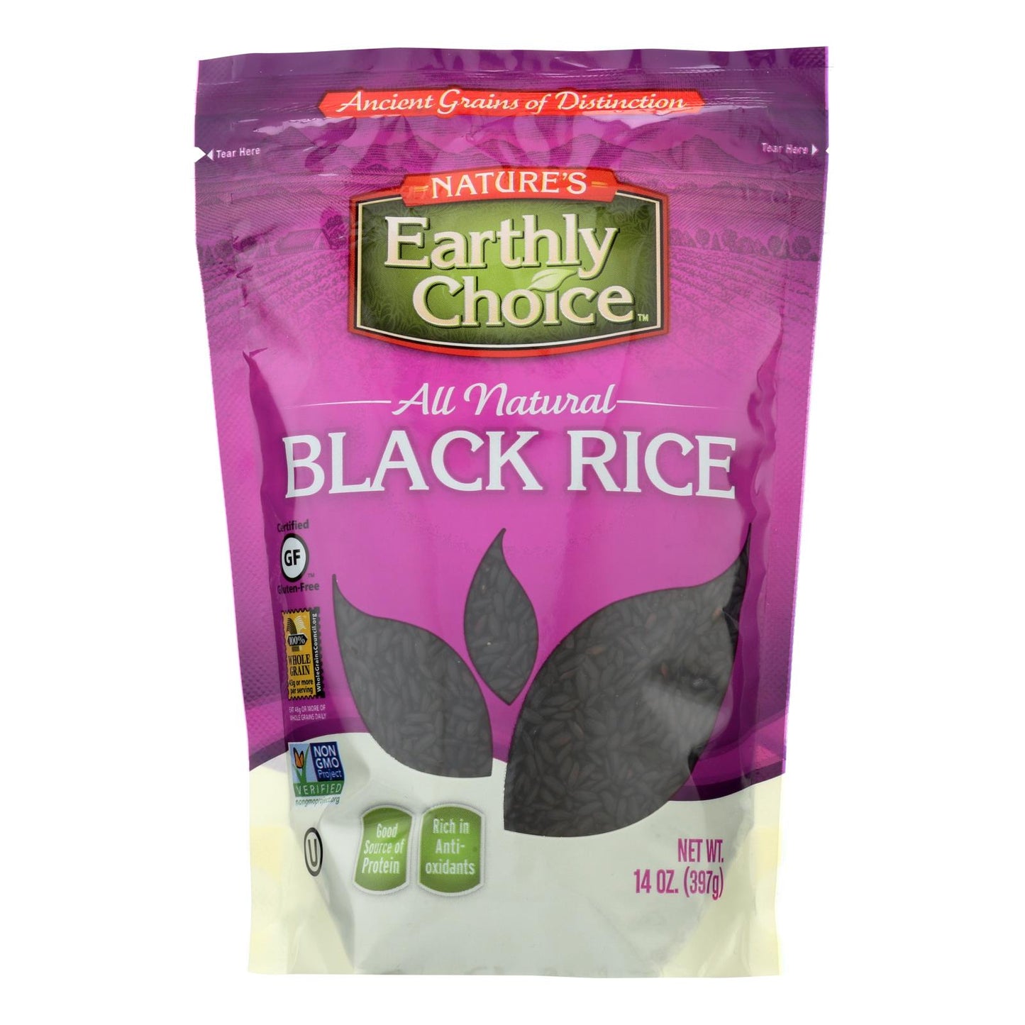 Nature's Earthly Choice Black Rice - Case Of 6 - 14 Oz.