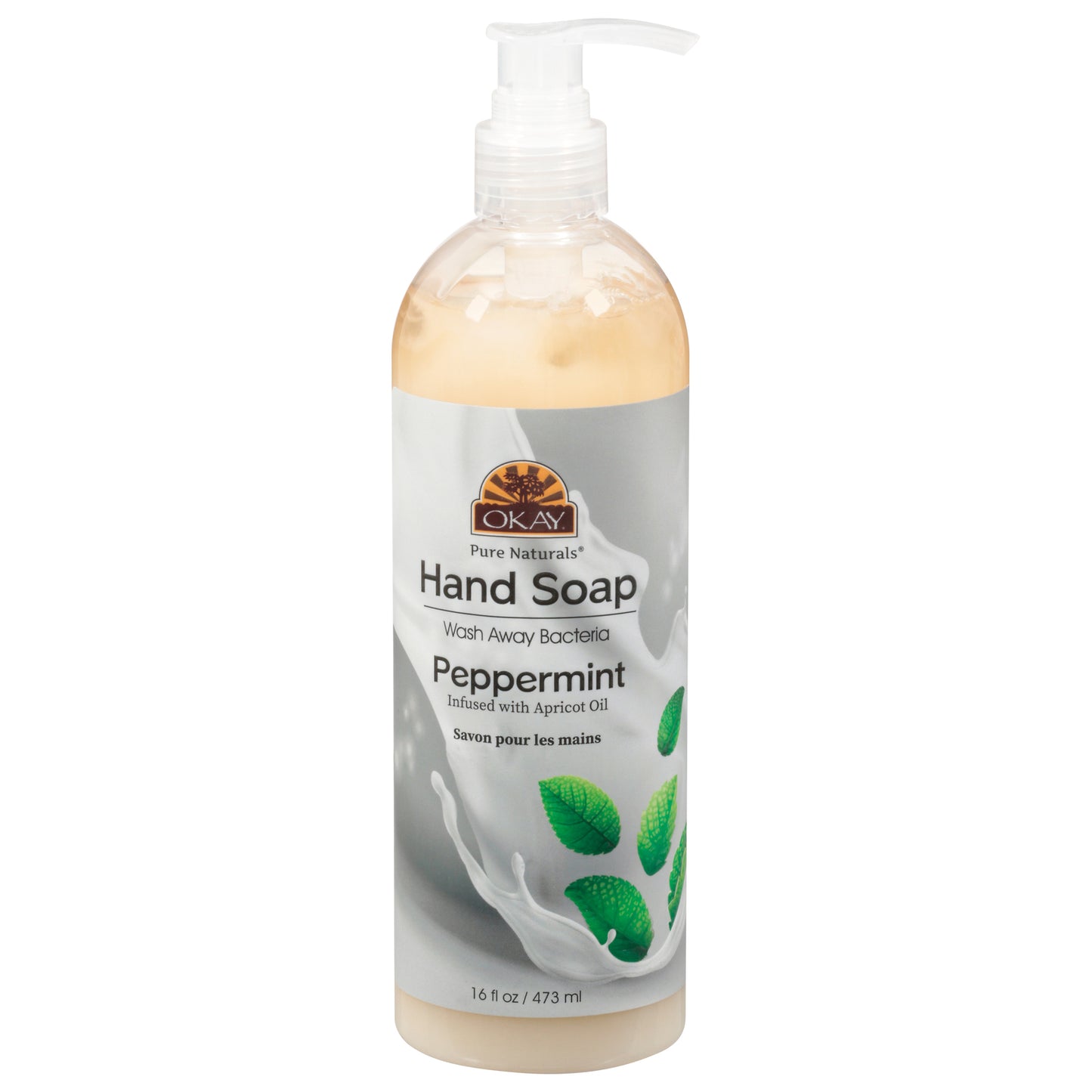 Okay Pure Naturals - Hand Soap Peppermint - 1 Each 1-16 Fz