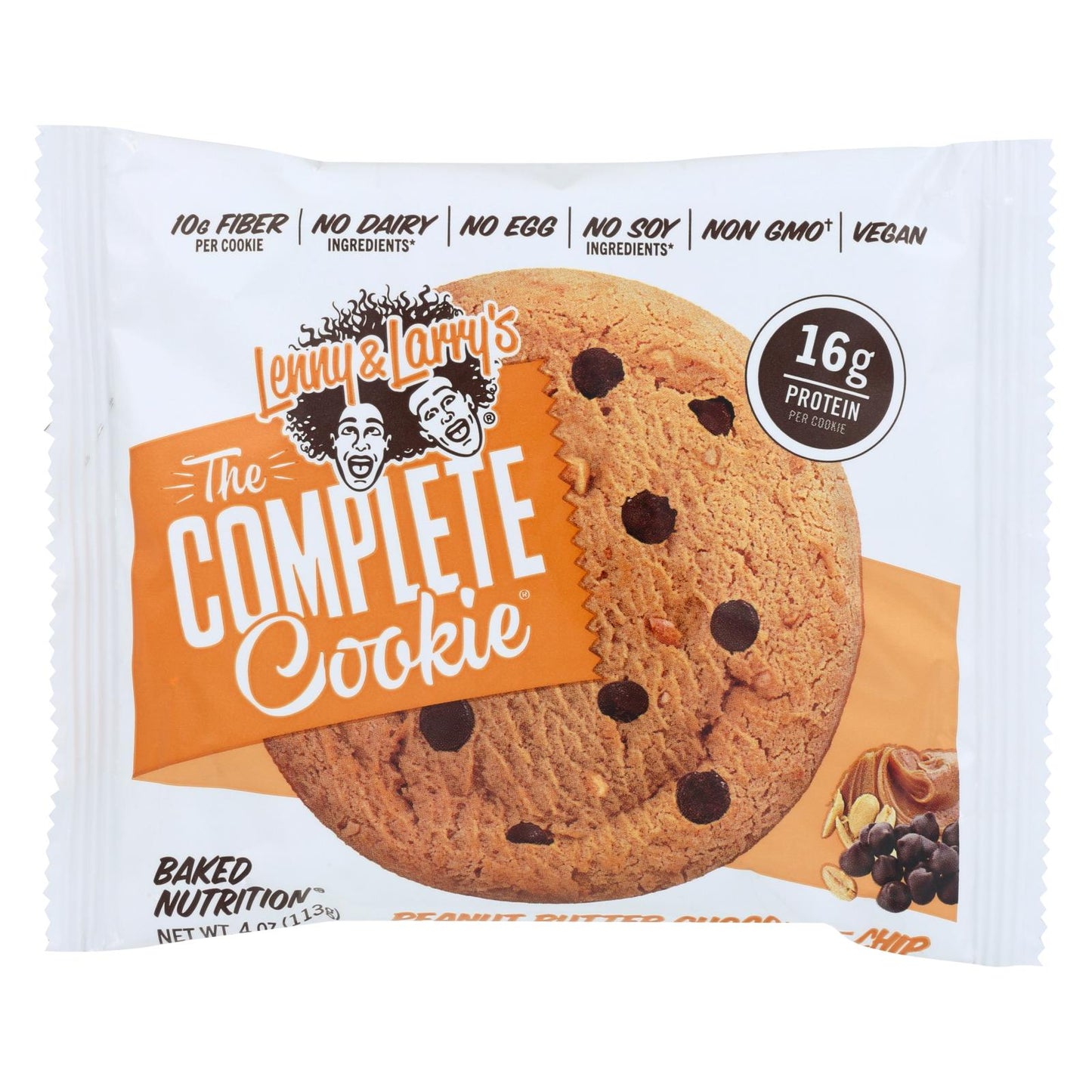 Lenny & Larry's - Complete Cookie Peanut Butter Chocolate Chip - Case Of 12-4 Oz