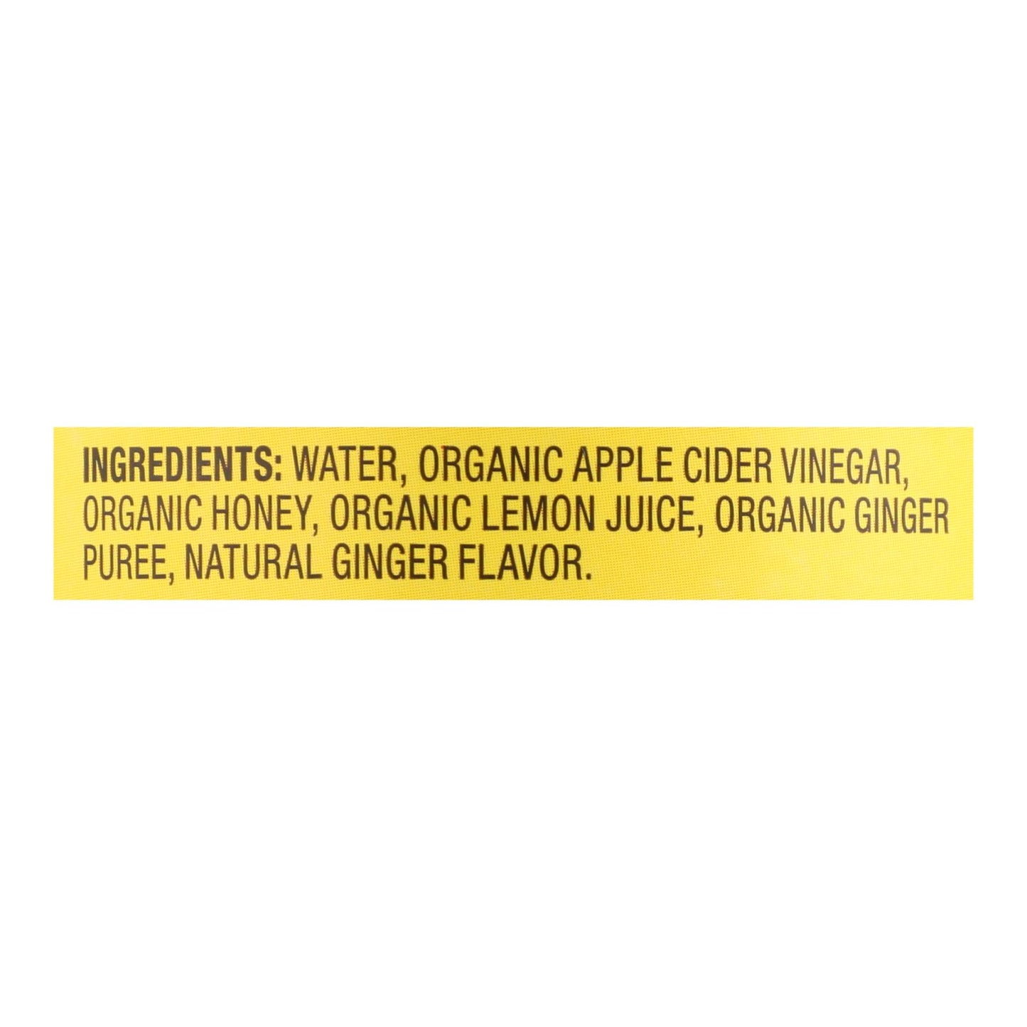 Bragg - Apple Cider Vinegar Ginger Lemon Honey Refresh - Case Of 12-16 Fz