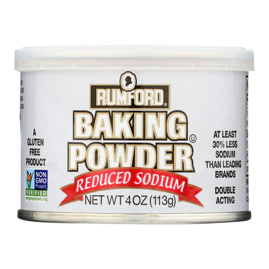 Rumford Baking Powder - Reduced Sodium - Case Of 24 - 4 Oz.