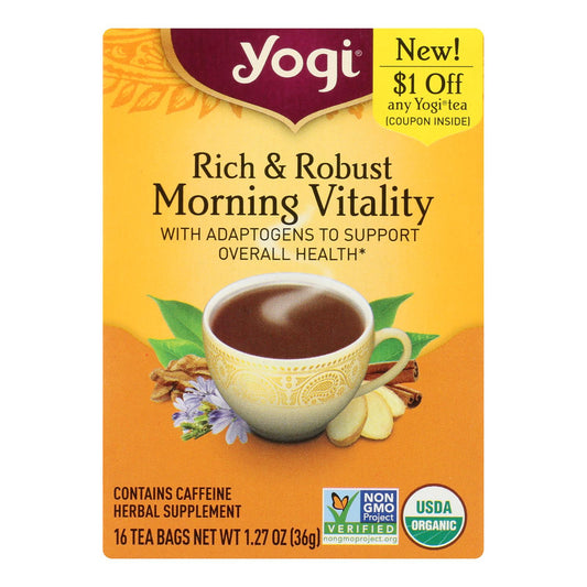 Yogi - Tea Morning Vitality - Case Of 6-16 Bag