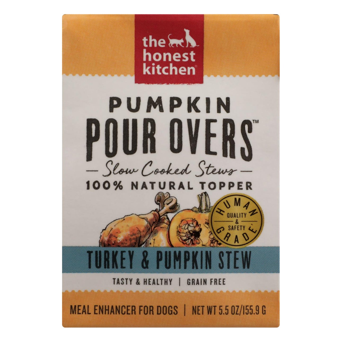 The Honest Kitchen - Dog Fd Por Ovr Turkey Pkn - Case Of 12 - 5.5 Oz