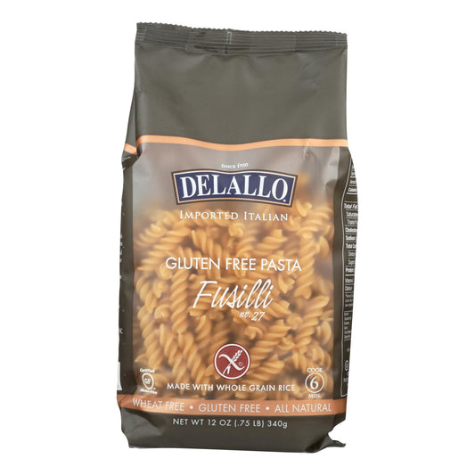 Delallo Gluten-free Fusilli Pasta  - Case Of 12 - 12 Oz