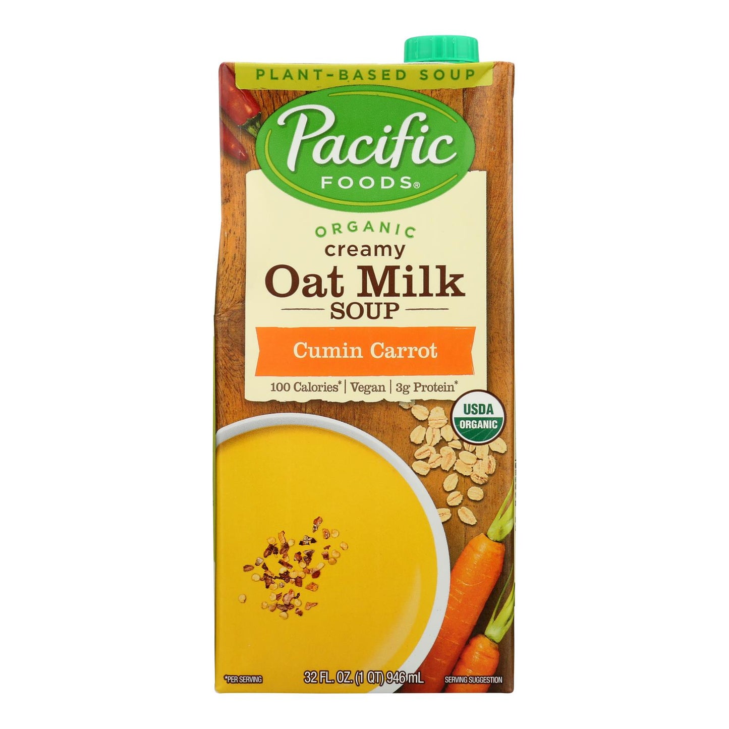 Pacific Foods - Soup Cumn Crrt Oat Ml - Case Of 12-32 Fz