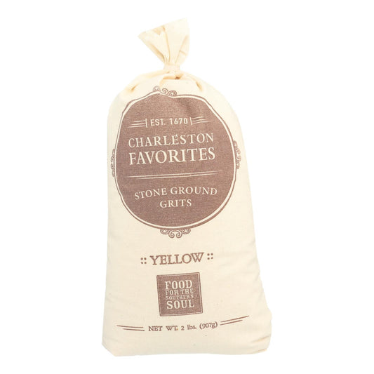 Charleston Favorites - Grits Yellow Stone Ground - Case Of 12 - 2 Lb