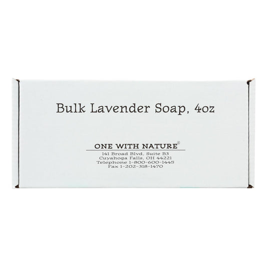 One With Nature Bar Soap - Lavender - Case Of 24 - 4 Oz.