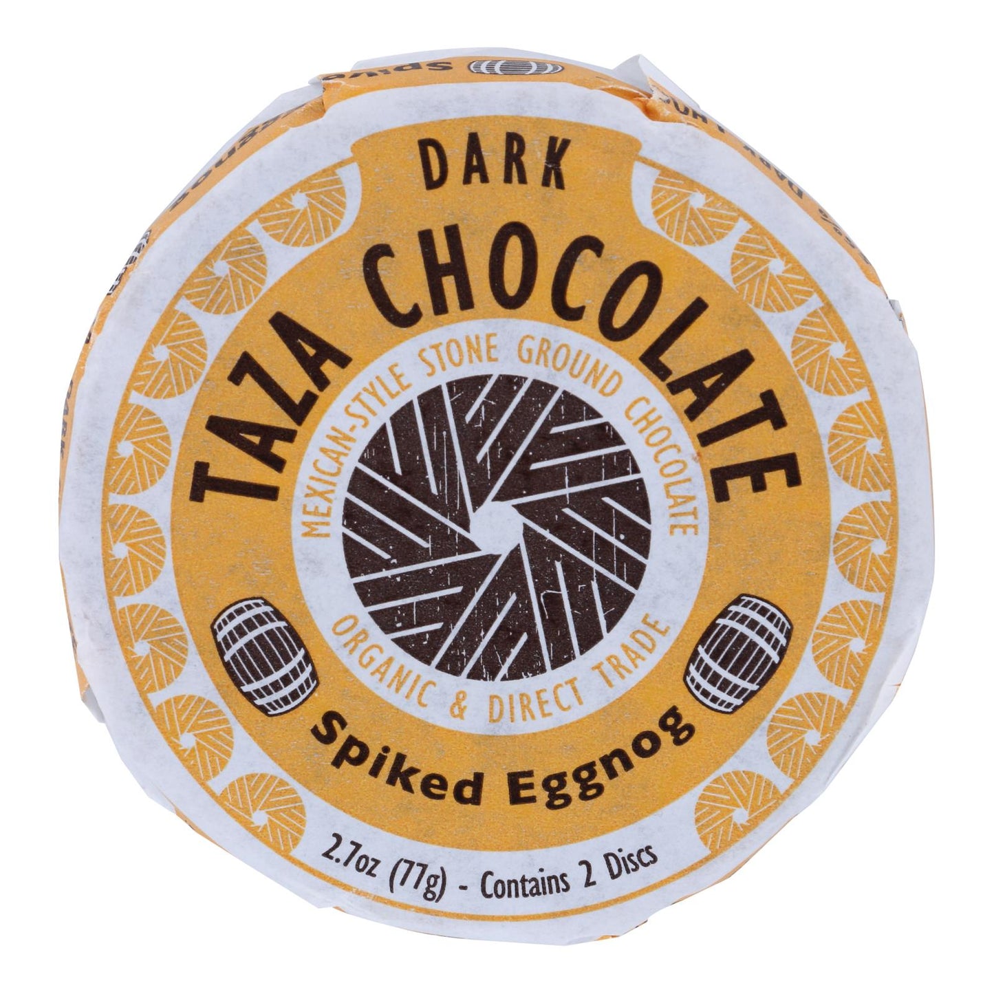 Taza Chocolate - Chocolate Disk Spk Eggnog - Case Of 12 - 2.7 Oz