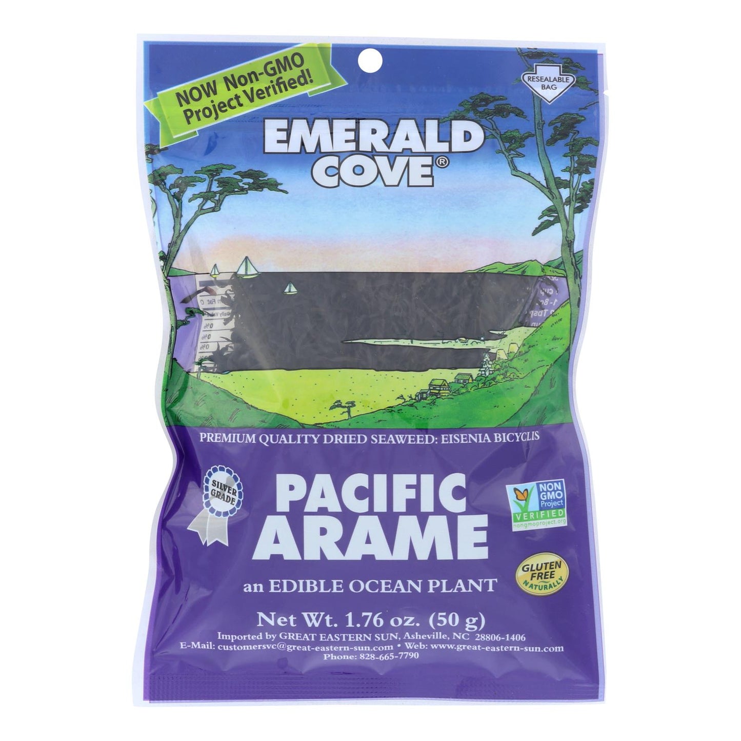 Emerald Cove Pacific Arame - Sea Vegetables - Silver Grade - 1.76 Oz - Case Of 6