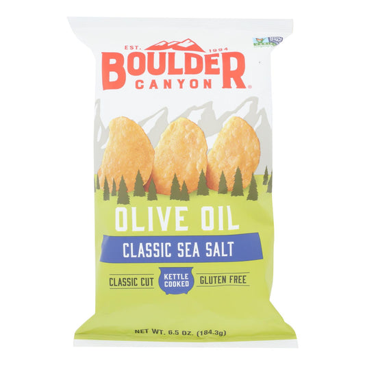 Boulder Canyon - Kettle Chips - Olive Oil - Case Of 12 - 6.5 Oz.