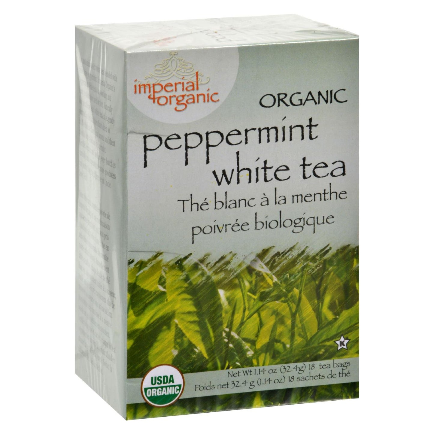 Uncle Lee's Imperial Organic Peppermint White Tea - 18 Tea Bags