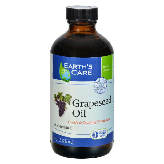 Earth's Care 100% Pure Grapeseed Oil - 8 Fl Oz