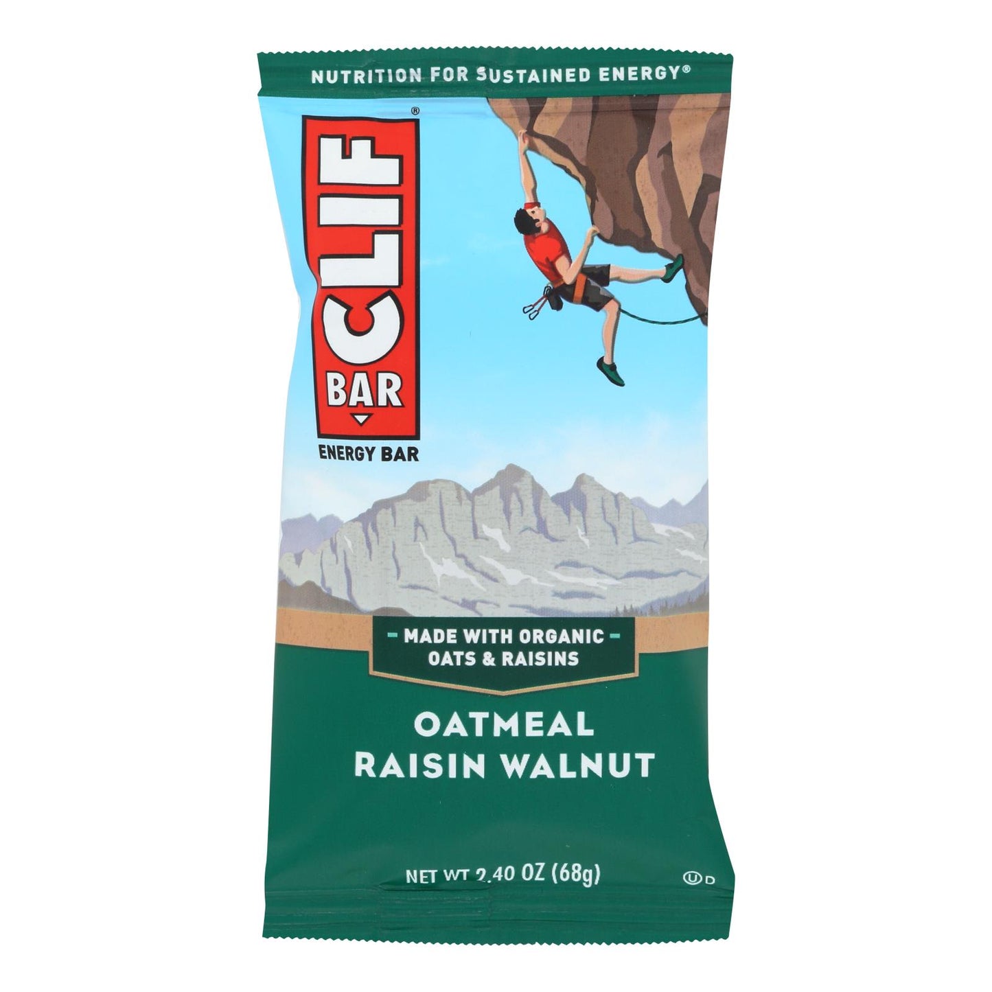 Clif Bar - Organic Oat Raisin Walnut - Case Of 12 - 2.4 Oz