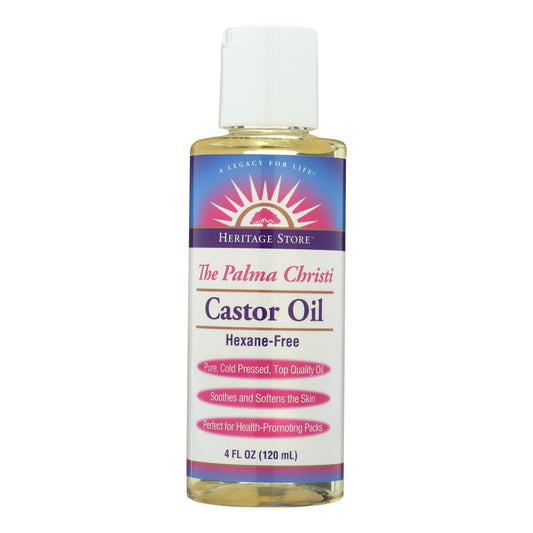 Heritage Products Castor Oil Hexane Free - 4 Fl Oz