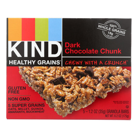 Kind Bar - Granola - Healthy Grains - Dark Chocolate Chunk - 5/1.2 Oz - Case Of 8