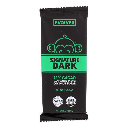 Eating Evolved Chocolate Bar - Signature Dark - Case Of 8 - 2.5 Oz.