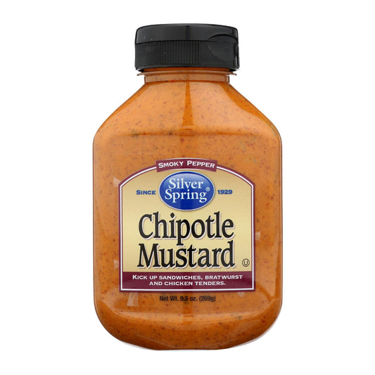 Silver Spring Squeeze - Mustard - Chipotle - Case Of 9 - 9.5 Oz