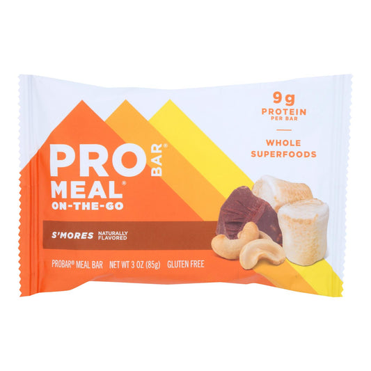 Probar - Meal Bar Organic Smores - Case Of 12 - 3 Ounces